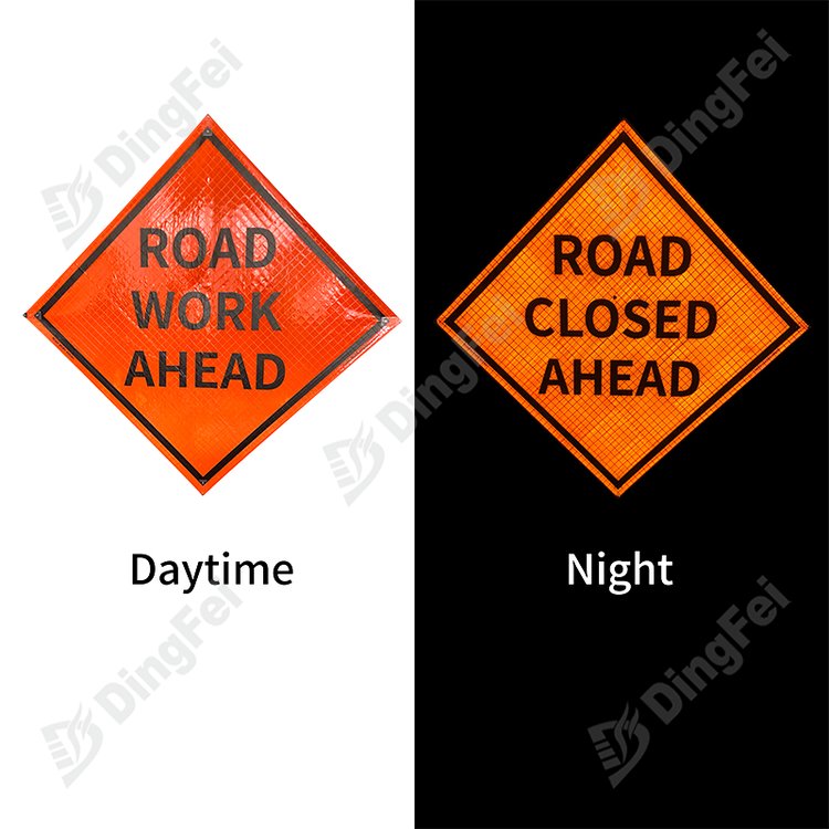 Roll Up Road Work Signs - 